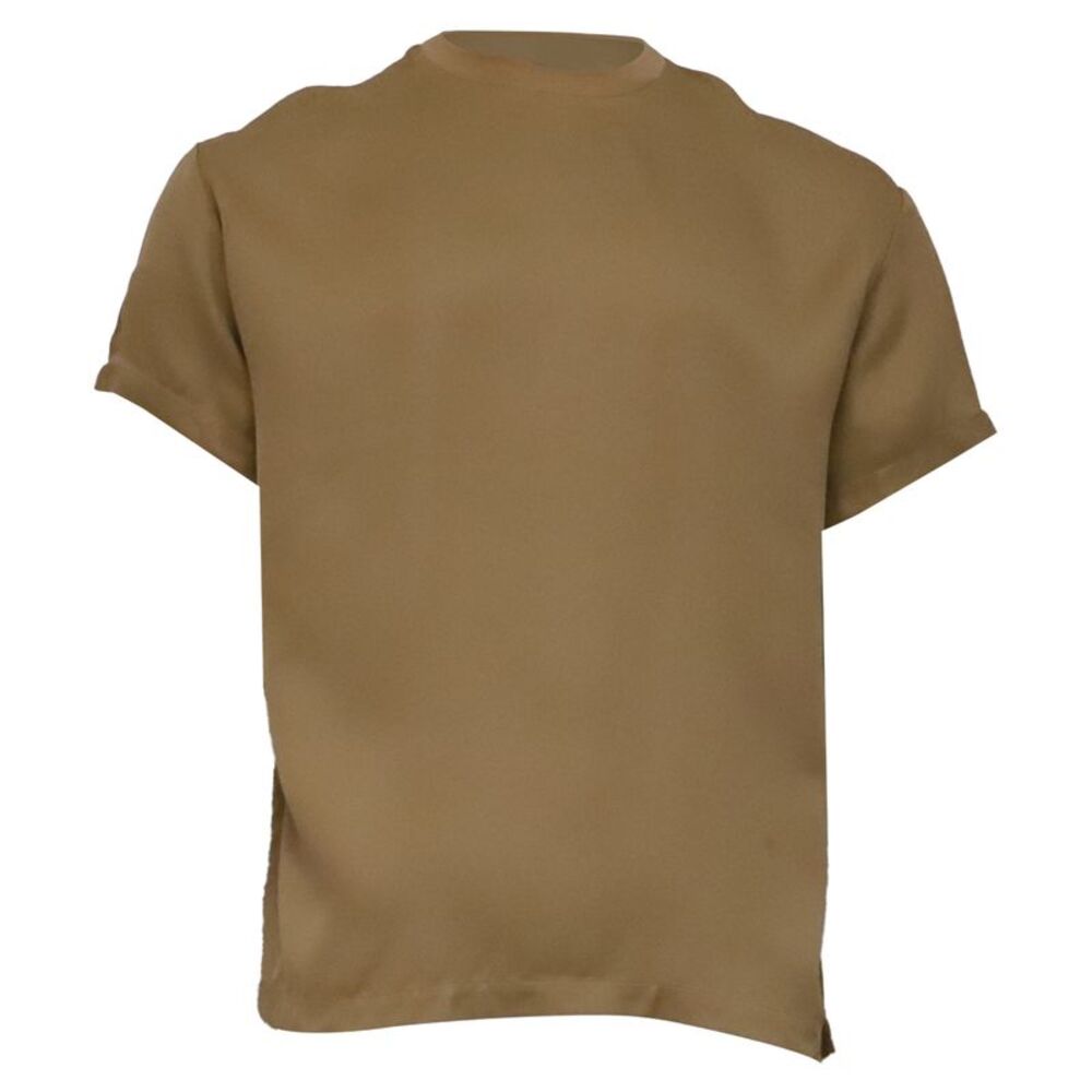 Fear of God Round Neck T-Shirt in Brown Viscose